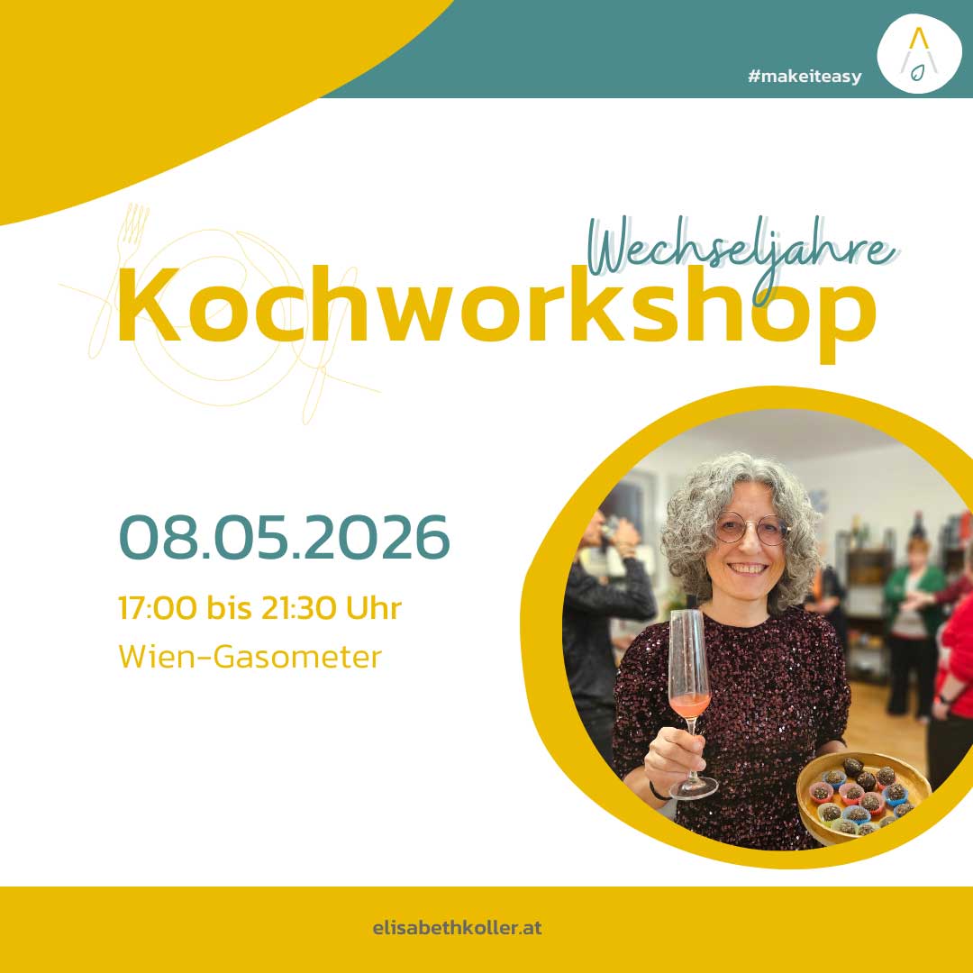 Kochworkshop wechseljahre Elisabeth Koller